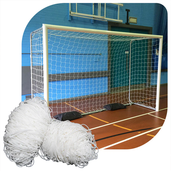 PAR DE REDE DE FUTSAL - FIO 2 NYLON