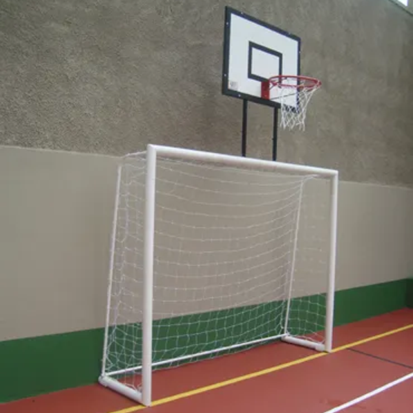 PAR DE TRAVE DE FUTSAL CONJUGADA COM TABELA DE BASQUETE